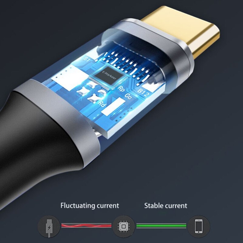 Cable de extensión USB C, Gen 2, 90 grados, 100W, USB-C, 3,1, macho a 4K, hembra, extensor tipo C