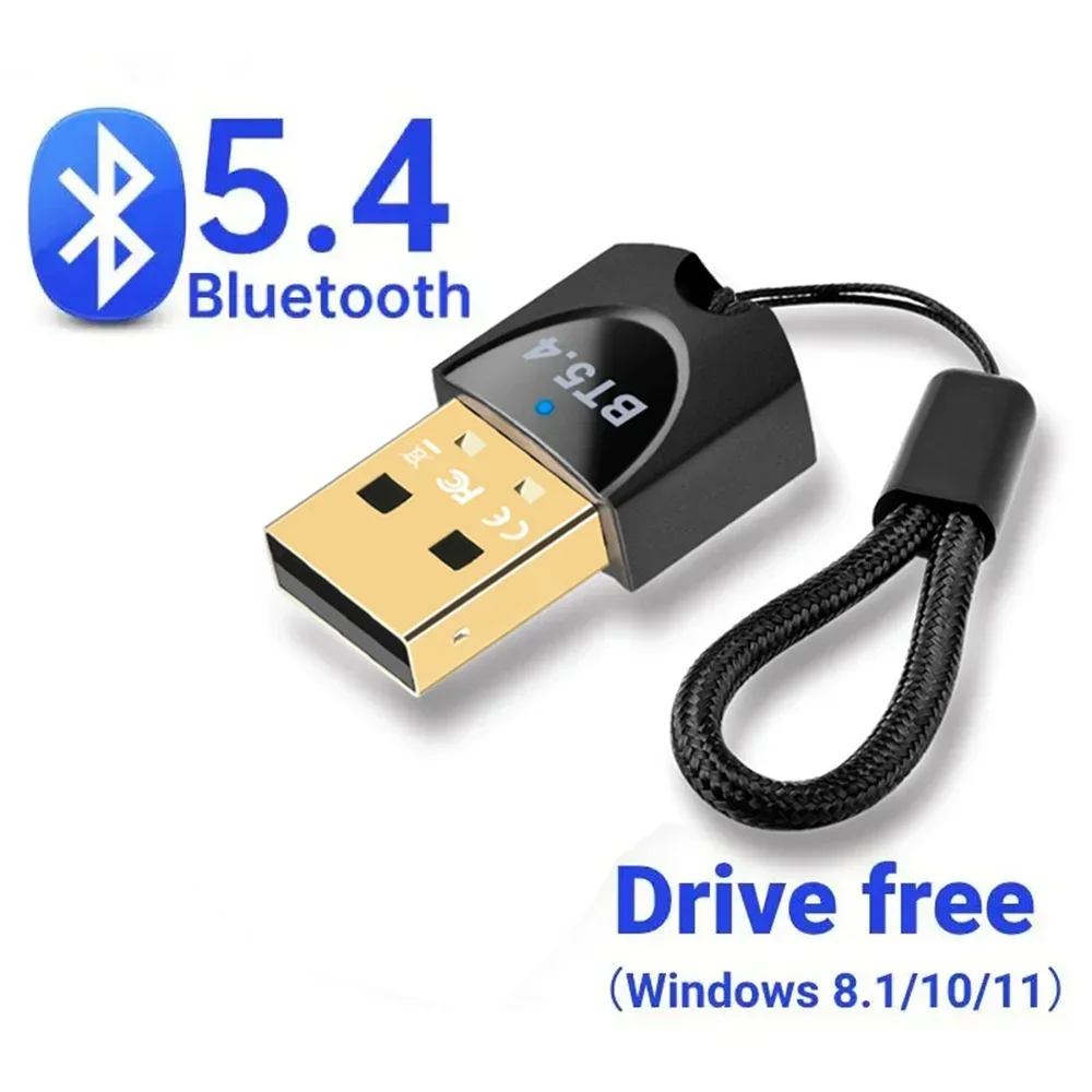 Bluetooth 5.4 Receiver Transmitter USB Bluetooth Adapter Wireless Dongle Adapters for PC Wireless Mouse Keyboard Music Audio