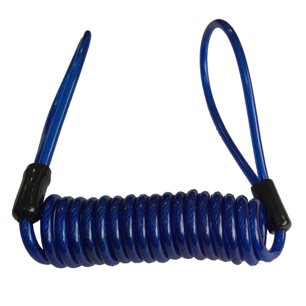 120cm Motorcycle Motorbike Safety Disc Brake Lock Spring Reminder Cable Coil Chic