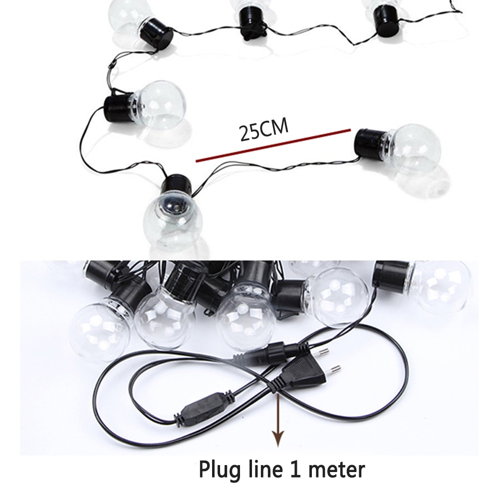 3M 6M Led String Light Ball Globe Bulb Fairy Lights Chain G50 Outdoor Garden Patio Garland Wedding Party Christmas Decoration