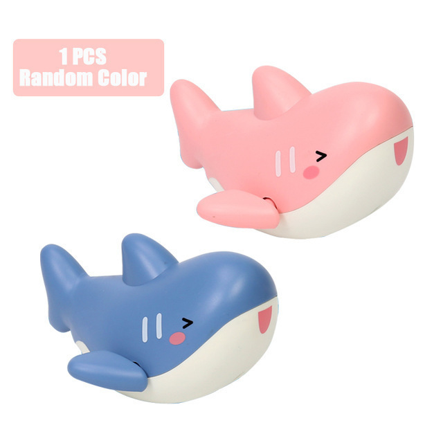 New Baby Water Toy piscina cartone animato animale anatre da bagno granchio avvolto catena orologio da bagno giocattoli da bagno per neonato regalo per bambini: 1pcs Shark