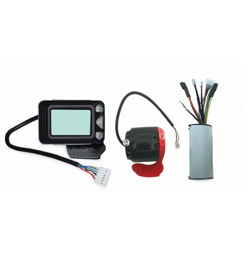Controller Rem Lcd Display 24V 36V 250W Elektrische Scooter Controller Borstelloze Motor Elektrische Fiets Accessoire Nieuw: Black