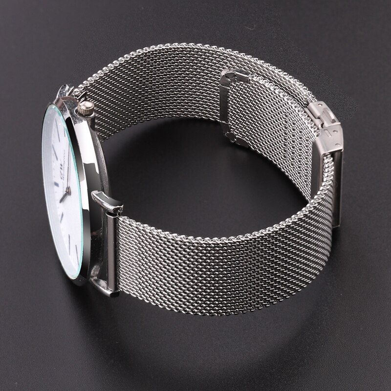 Mesh Milanese Loop Horloge Band Armband Rvs Zilver Zwart Polshorloge Strap Deployment Sluiting 16Mm 18Mm 20mm 22Mm 24Mm