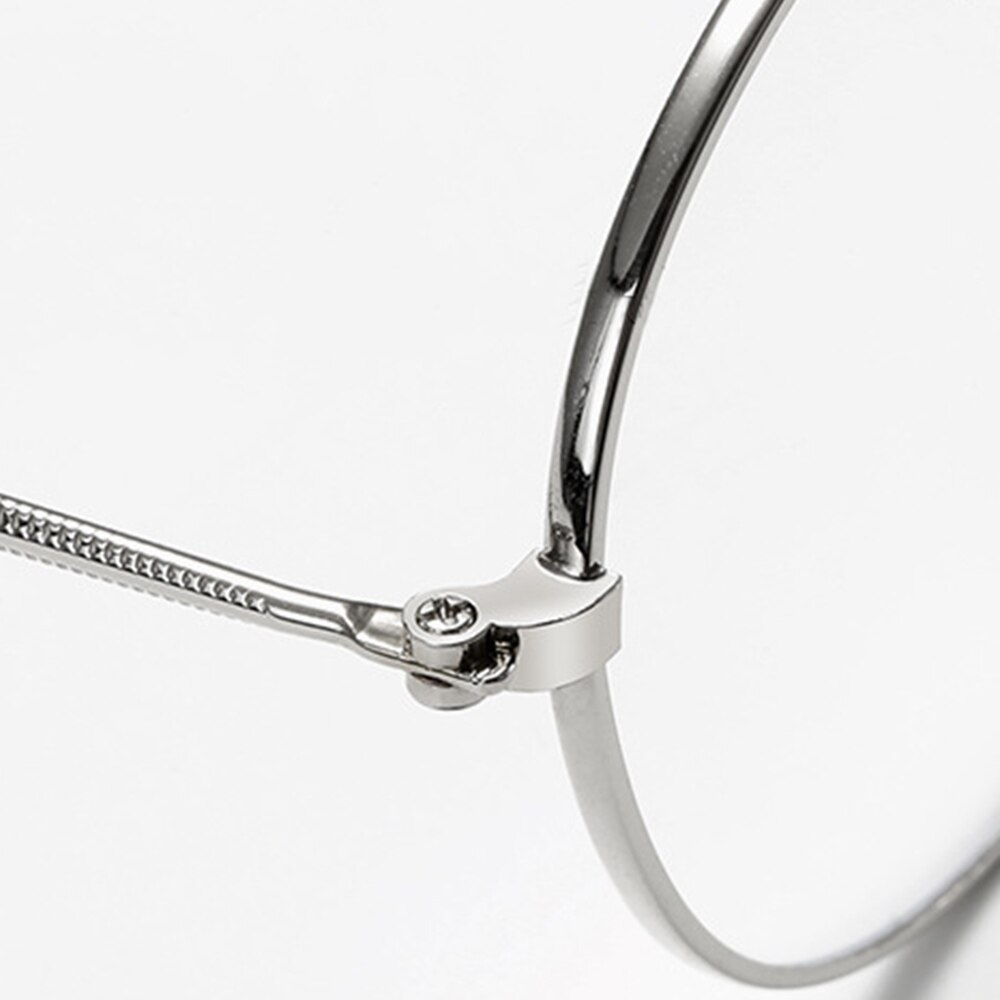 klasyczny retro okrągłe metalowe oprawki okularowe kobiety mężczyźni blokujące niebieskie światło promień blokowanie oczu komputerowe ramki okularów okulary z czystymi soczewkami