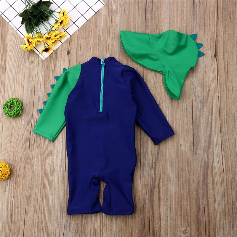 PUDCOCO 2pcs Toddler Baby Boy Sun Protective Swimwear Rash Guard Costume Bathing Suit Beachwear Swimsuit 0-5Y