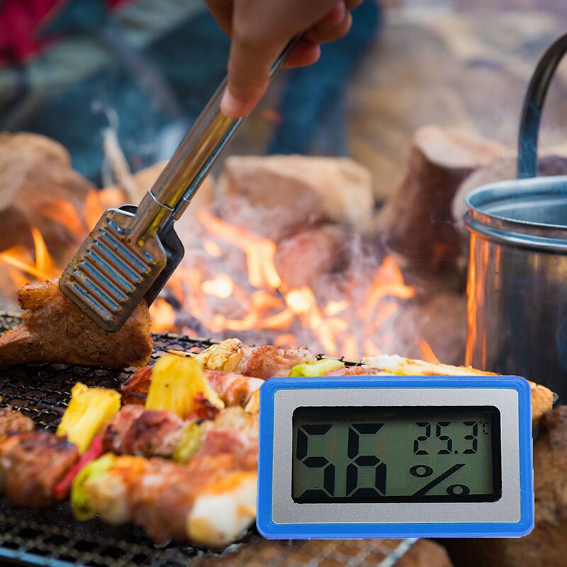 Mini digitale lcd binnentemperatuursensor vochtigheidsmeter sensor keuken koelkast thermometer hygrometer draagbare meter #1