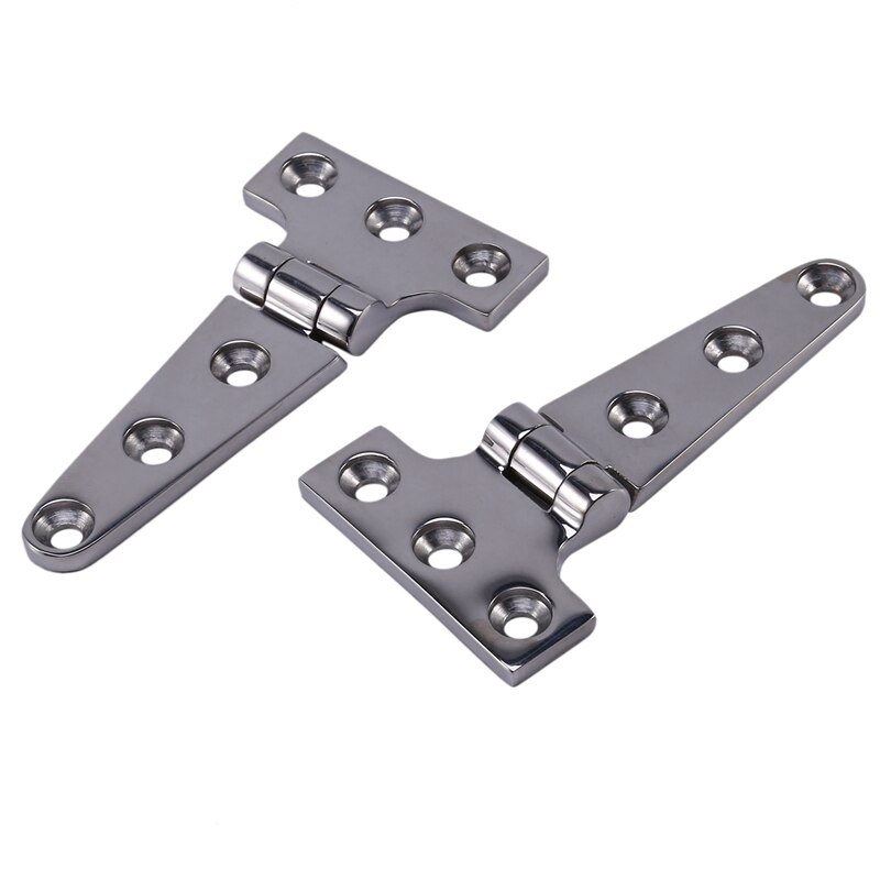 JFBL 4 Pieces Marine Grade 316 Stainless Steel Door Hatch Hinge Boat/Yacht Hardware High Polished Surface