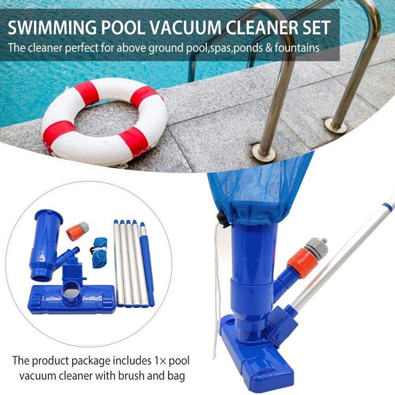 Portable Multifunctional Swimming Pool Vacuum Jet Cleaning Vacuum Cleaner Spa Bathtub Bath Cleaning Accessories