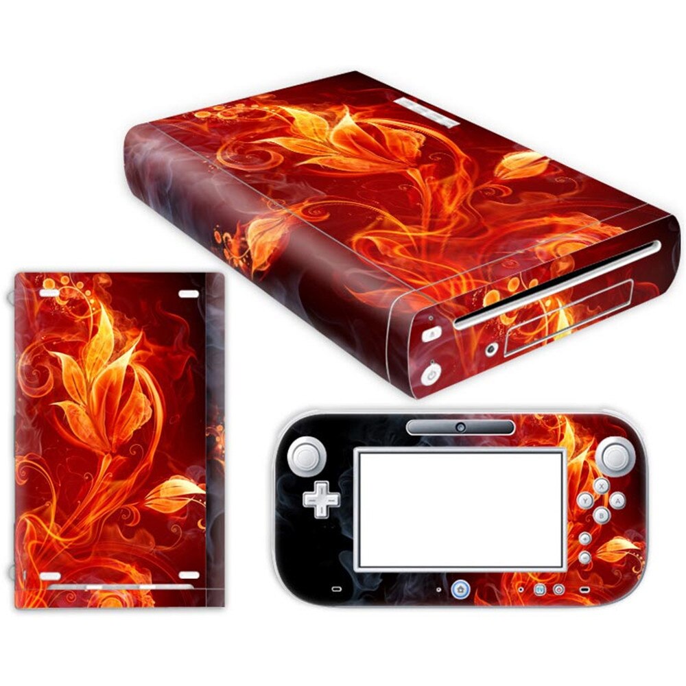 PVC printing skin vinyl stickers for wii u console and controller