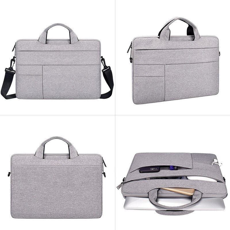 Men's Women's Briefcase Laptop Bag Seismic Waterproof Shoulder Crossbody Office Travel Business Cell Phone IPad Storage Pouch