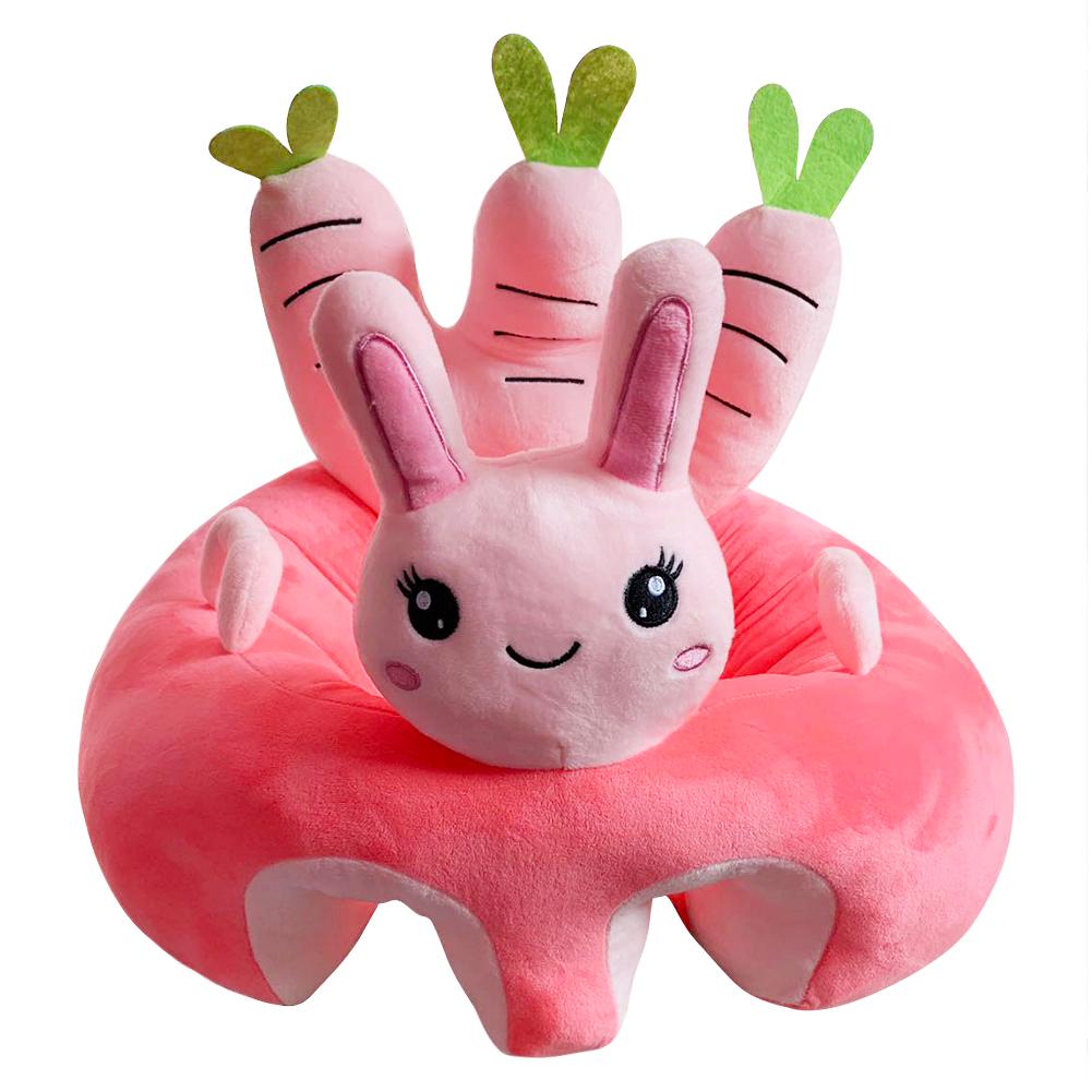 , bonito sofá para bebé, con animales para sentarse, asiento para bebé, sofá, silla lavable, piel cómoda, amigable con el cristal, súper suave: Sandía roja