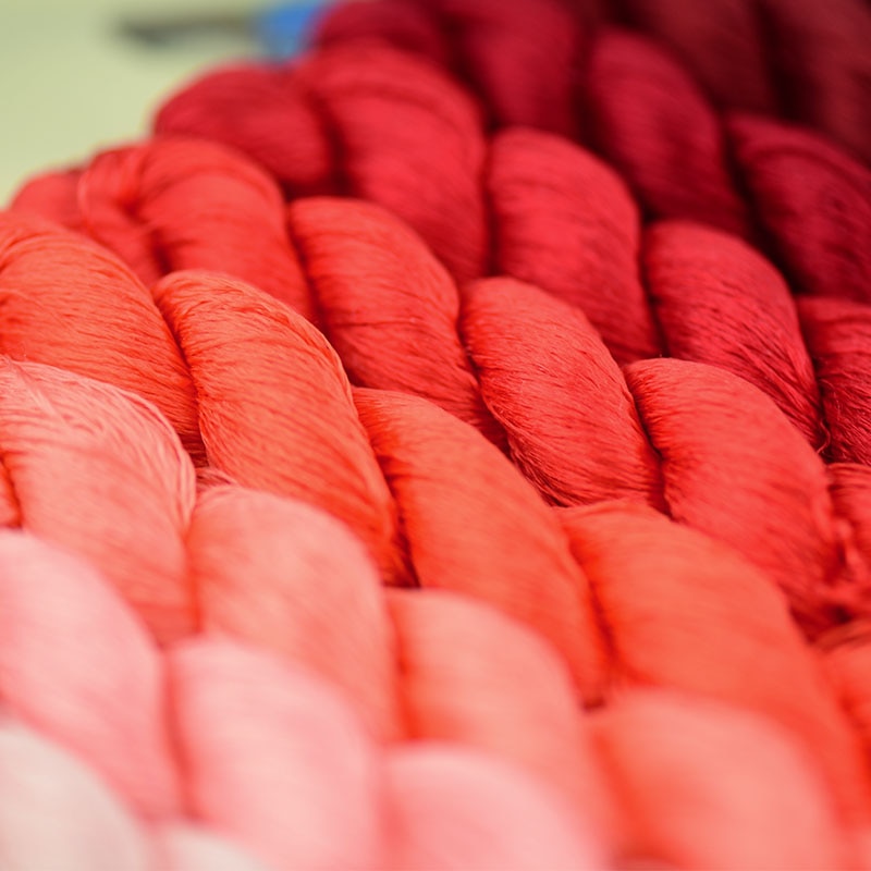 1pcs 400m 100% silk thread silk embroidery thread hand embroidery embroider cross stitch red series 13 gradient colors