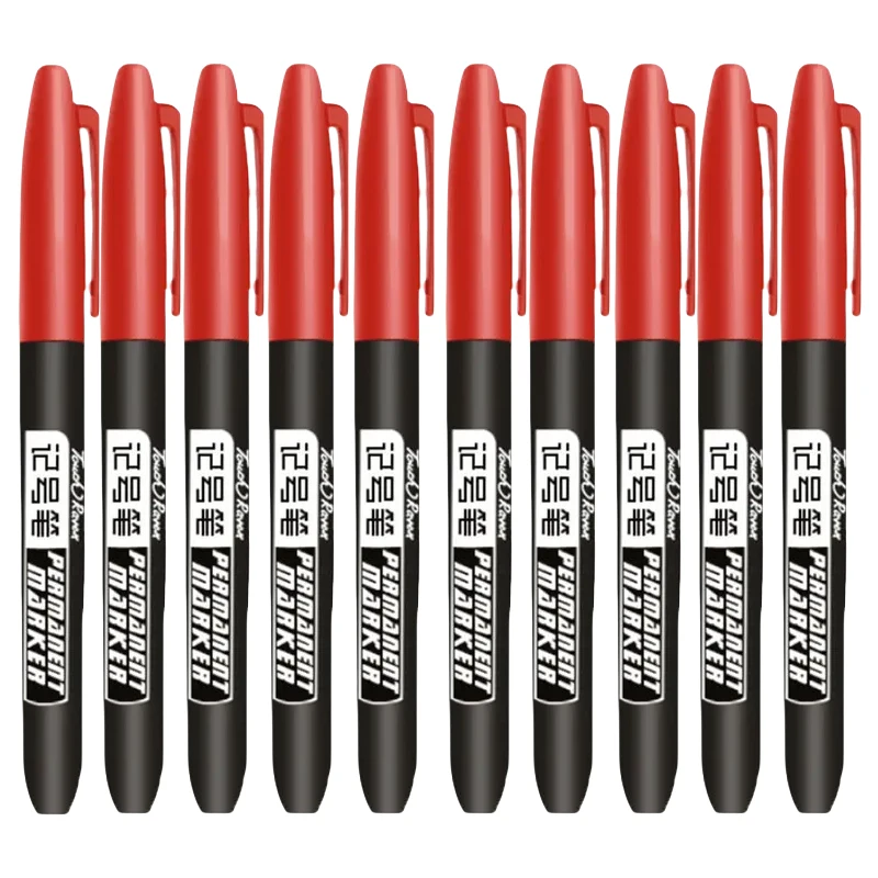 1,5 mm permanenter Farbmarkierungsstift, Zeichenmarker, auf Ölbasis, wasserfest, schwarze Tinte, Skizzenstifte, Schreibwaren, Kunst, Schulbedarf: Lavendel