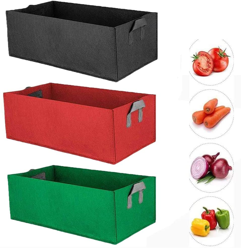 Reusable Square Plant Grow Bag Non-woven Big Garden Bags tuin jardin Pot for Vegetables, Tomatoes, Carrots, Onions