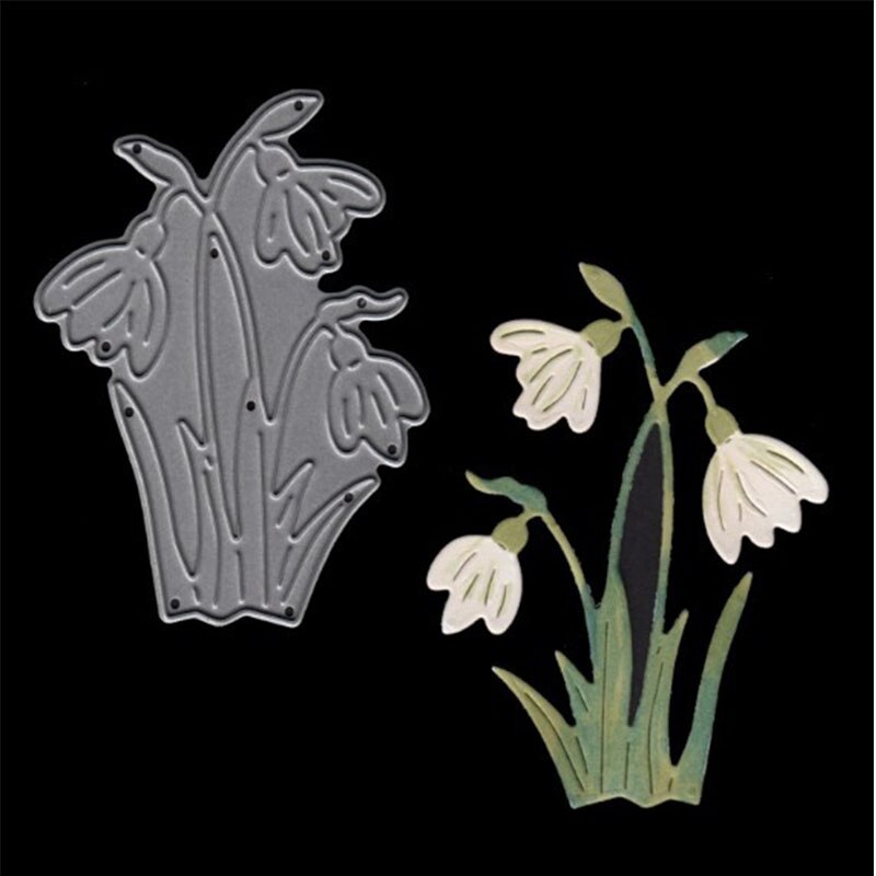Daffodil Flowers Die Metal Cutting Dies Stencil for DIY Scrapbooking Album Embossing Paper Cards Decorative Craft Die Template