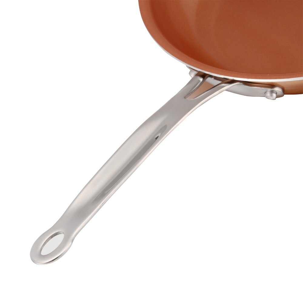 Non-stick Copper Frying Pan with Ceramic Coating and Induction cooking,Oven &amp; Dishwasher safe 22/24/26/28cm Choose
