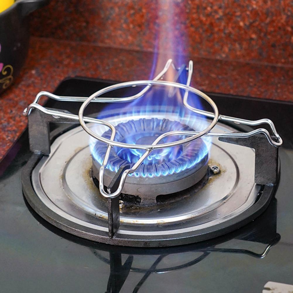 Pot Stand Universal Versatile Stainless Steel Anti-skid Portable Stovetop Support for Kitchen