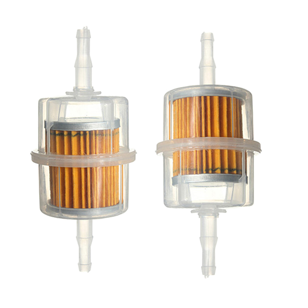2 paquets universels filtre à essence de carburant de voiture de moto convient aux tuyaux de 6mm 8mm