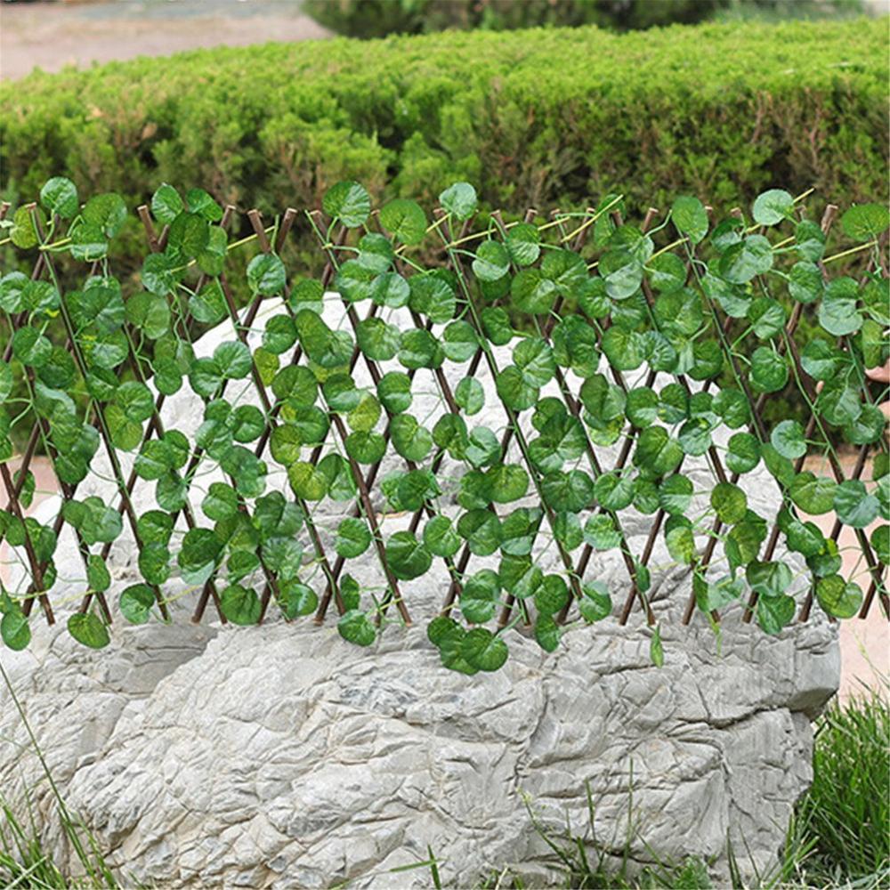 Kunstig haveplante tilbagetrækkeligt hegn uv beskyttet privatlivsskærm havehegn baghave hjem diy indretning grønne vægge: Crabapple