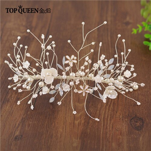 Topqueen Bridal Crown Wedding Hair Jewelry Bridal Grandado Topqueen Bridal Crown Wedding Hair Jewelry Bridal Grandado
