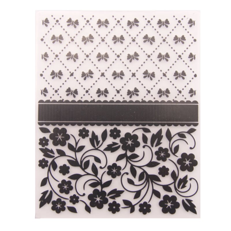 Carpeta de grabado de encaje de flores, decoraciones de mariposa de plástico para hacer tarjetas, sellos, papel de álbum de recortes, carpetas artesanales, álbum DIY: Default Title