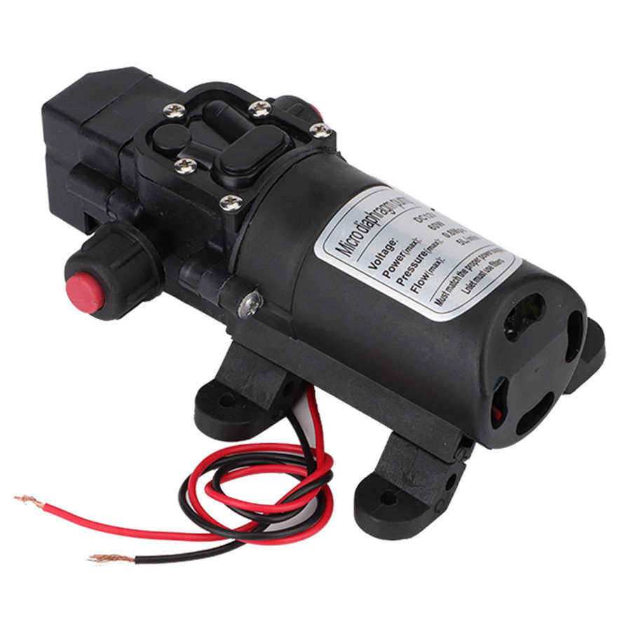 Electric Diaphragm Water Pump DC 12V 60W Automatic Switch 115Psi High Pressure Car Washing Spray Water Diaphragm Pump