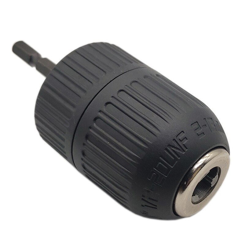 2-13mm Precise Keyless Drill Chuck Adapter 1/2"-20UNF Thread Quick Change Wrench Adapter SDS-Plus 1/4" Hex for Impact Wrench