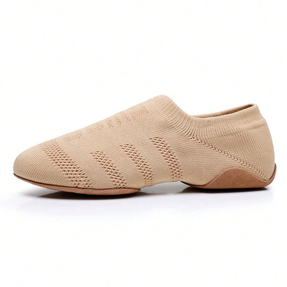 Dame balletsko til indendørssko med flad bund, bløde såler, træningsyogasko til piger, dansesneakers