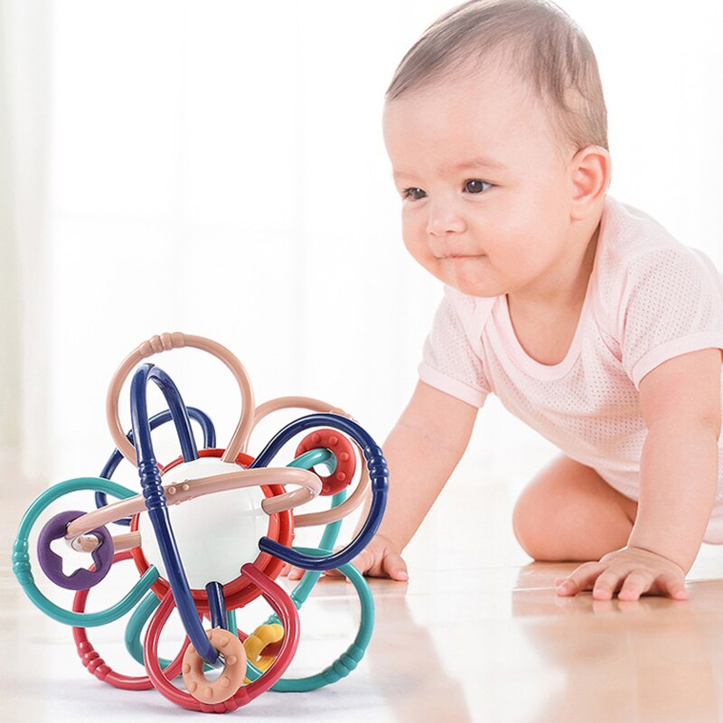 Baby Toys for Toddlers 0 12 Months Infant Bed Rattle Bell Soft Teether Plastic Ball Activity Game Juguetes Bebe Boys Girls