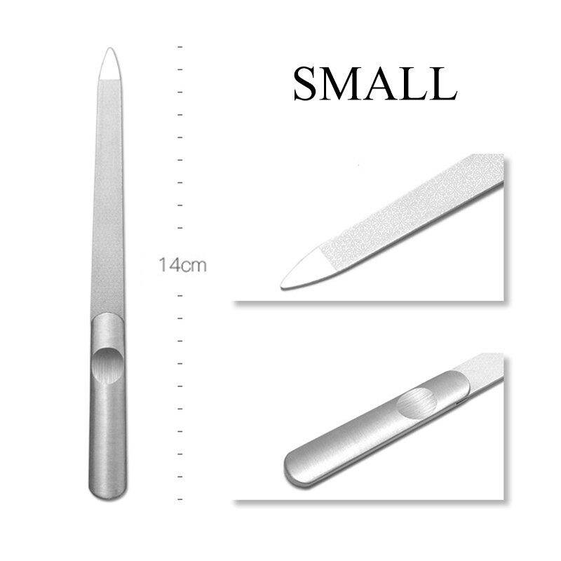 1pc acier inoxydable lime à ongles tampon métal meulage ponçage gommage ongle Art accessoires manucure pédicure outils: AD009