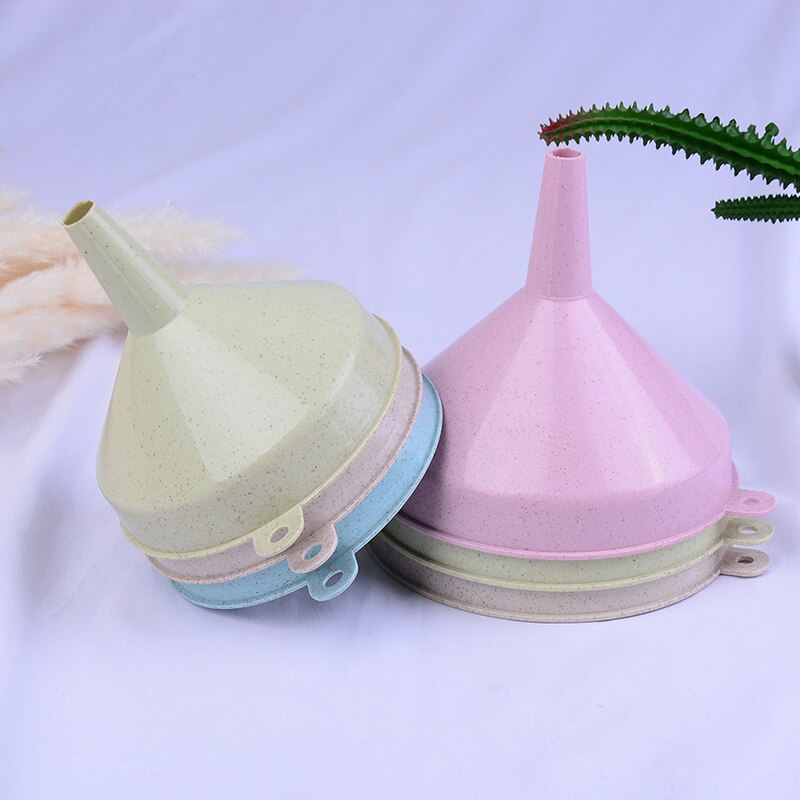 Maat S/L Plastic Clear Trechter Voor Vloeibare Olie Parfum Diffuser Fles Laboratorium Kolf Trechters Highwater Keuken Tool 4 Kleur