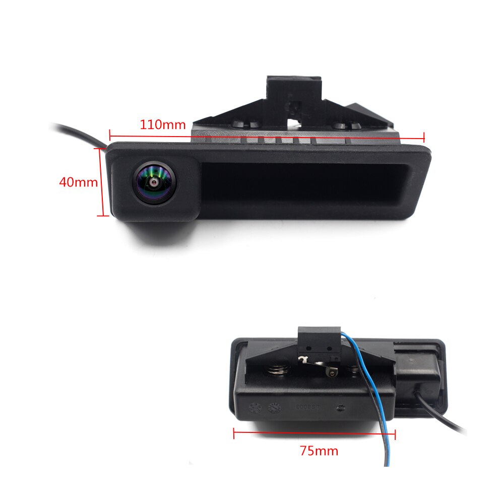 Vehicle HD 1080P Fisheye Track Car Reverse Backup Trunk Handle Camera For BMW 3 Series 5 Series X5 X6 E46 E39 E60 E70 E82 E90