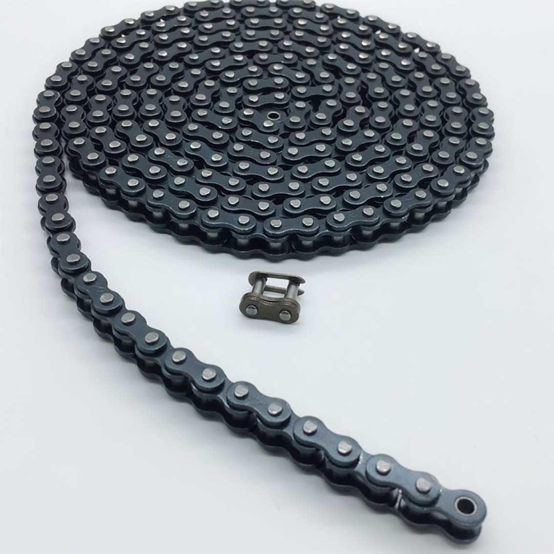 1 Uds 04B-1 cadena de rodillos de acero al carbono/conector de cadena paso de cadena 6mm medio/hebilla completa rodillo cadena Industrial unirse hebilla