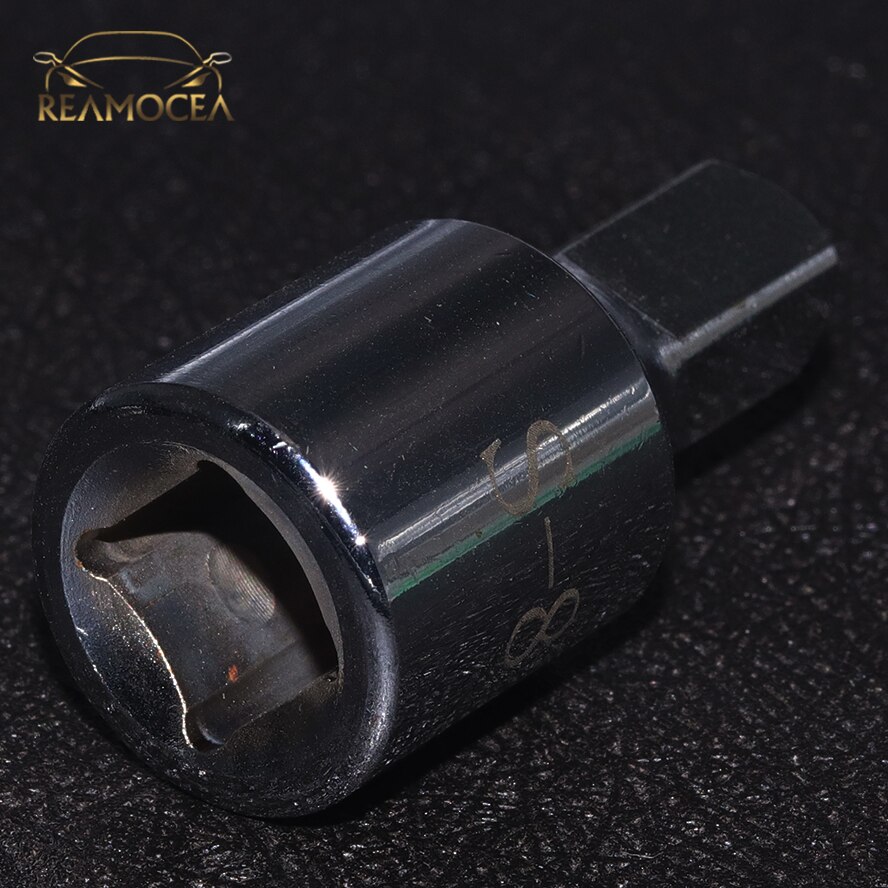 Reamocea For Renault Citroen Peugeot Square Head Oil Sump Drain Plug Key Tool 8mm Square Head Oil Sump Drain Plug Key Remover