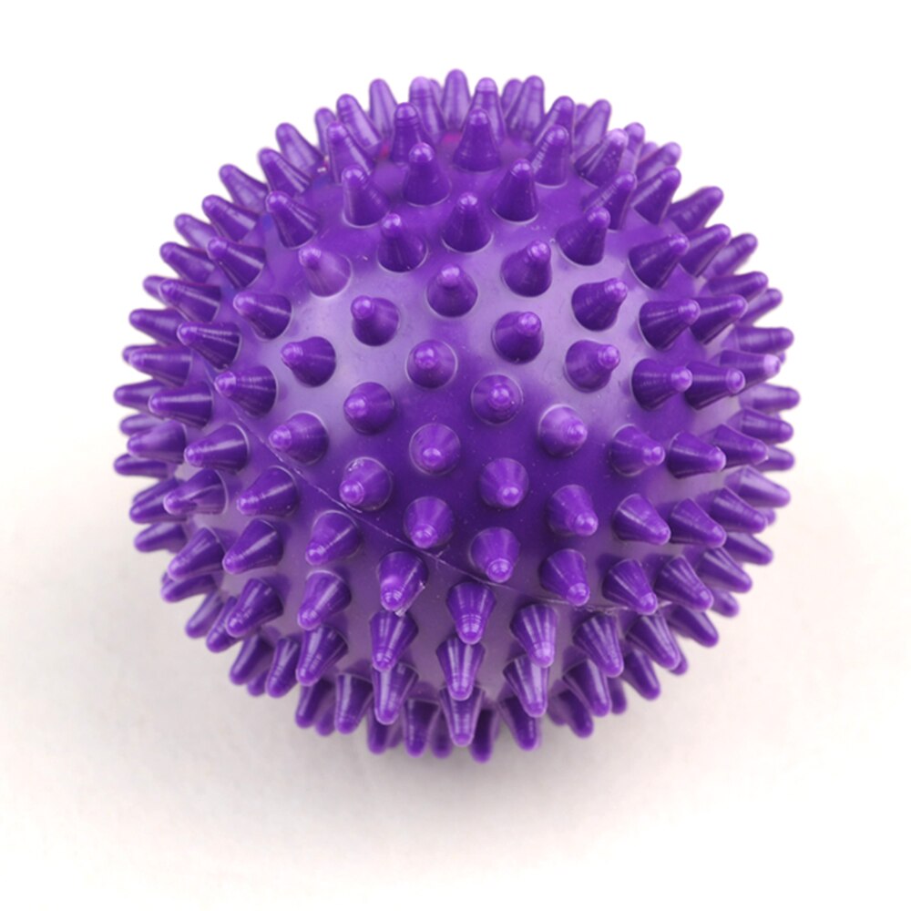 Anti Stress Massage Ball for Hand Foot Body Neck Back Yoga Fitness Gym Training Trigger Point Relax Massager Spiky Physiotherapy: Purple Ball