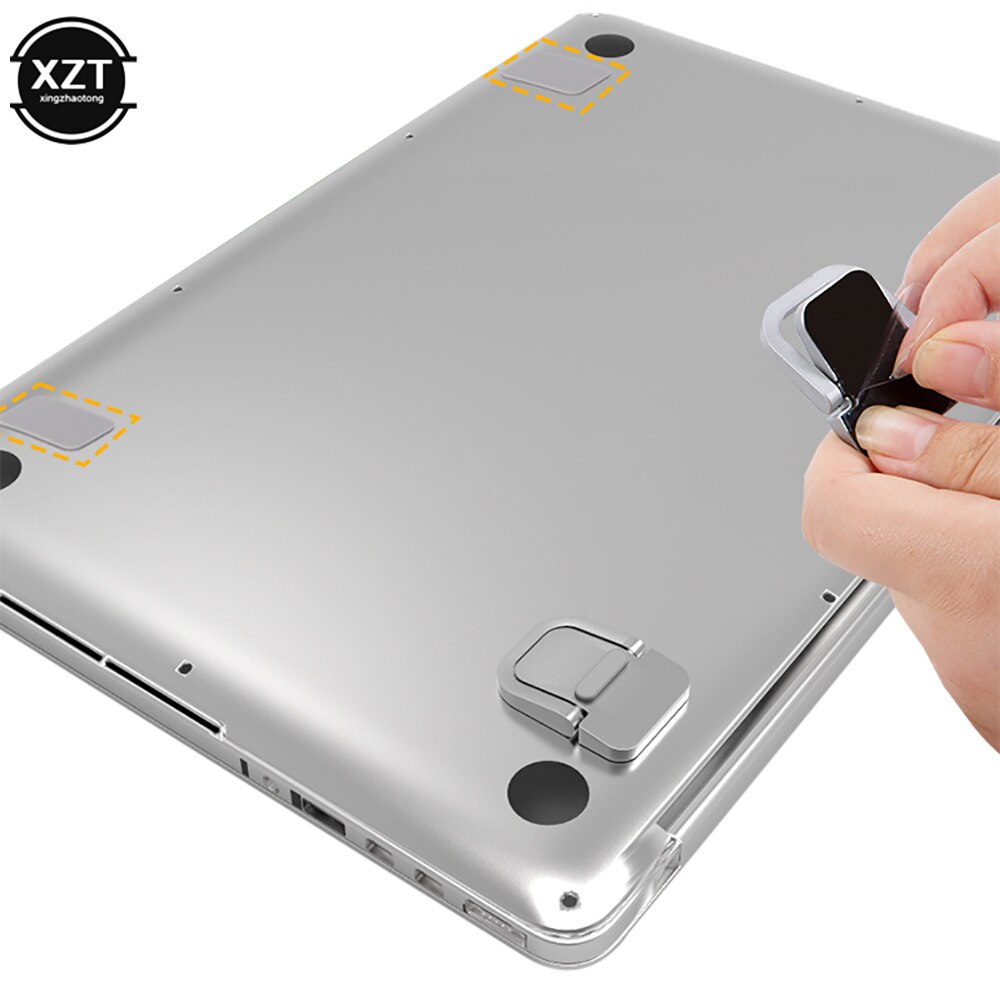 Laptop Stand for Desk Computer Keyboard Stand Riser Aluminum Mini Portable Laptop Stands for Macbook Air/Pro Stand 10-18inch Pc