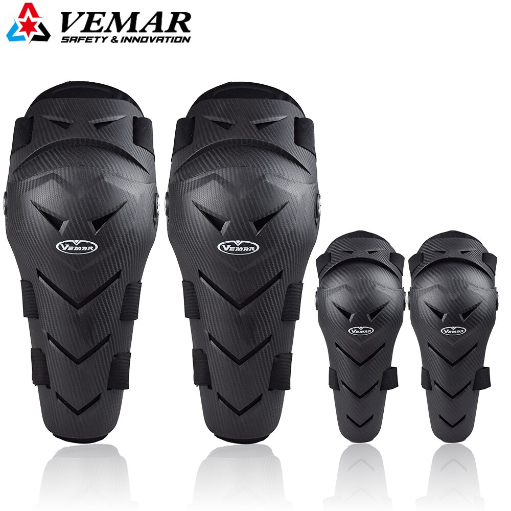 Motorcycle Protective Gear protection motocross moto MTB BMX DH Bike motorcycle knee protect 2 sets/4 pcs: black