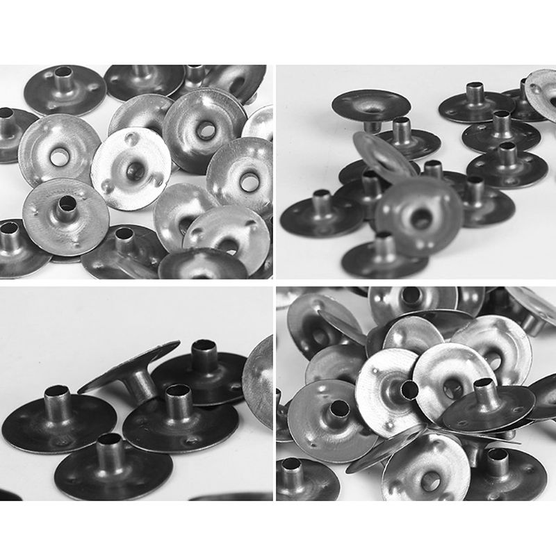 100 Pcs Durable Waxed Candles Making Metal Wick Sustainers Carry Holders Tabs Tool Craft DIY
