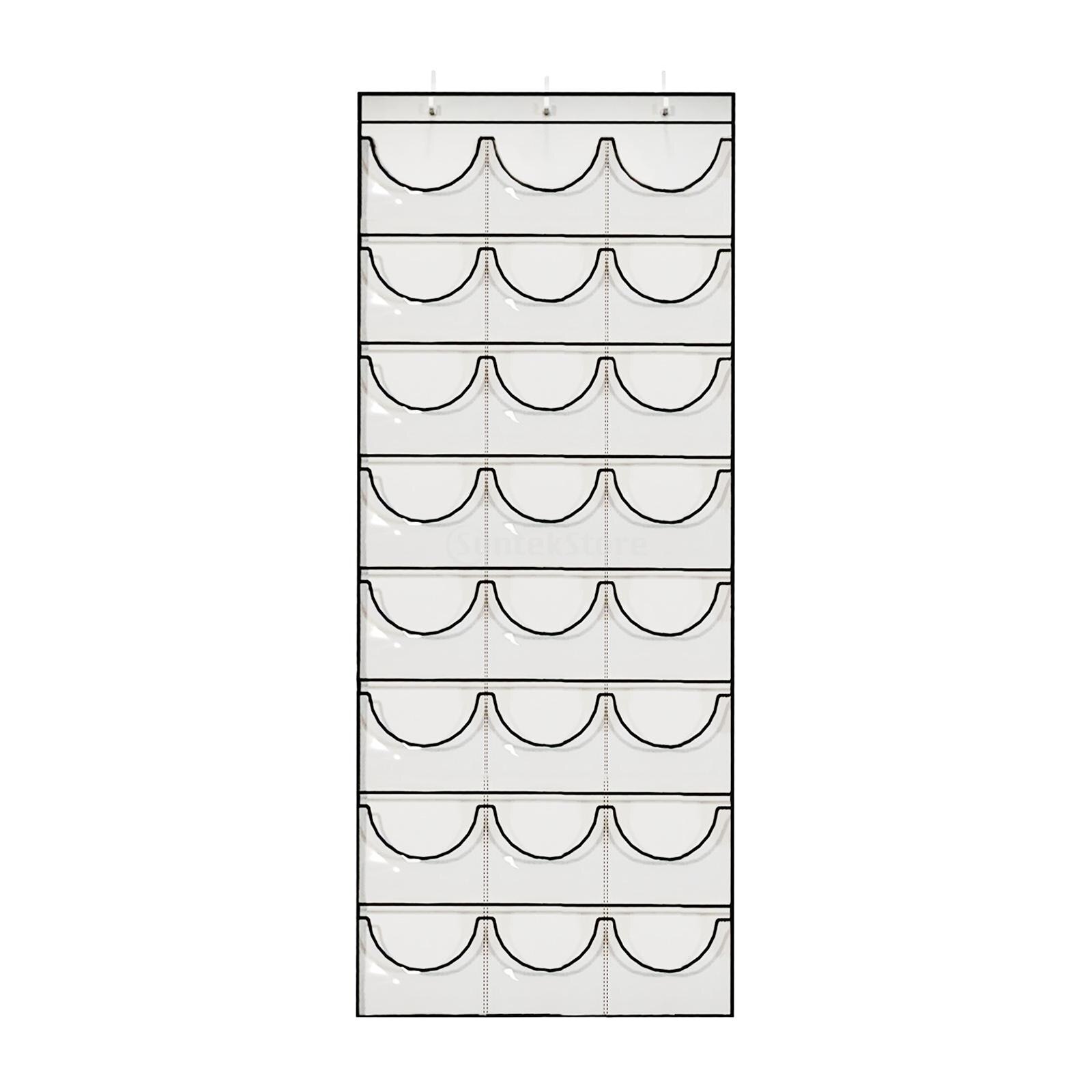 Baseball caps stativ skjerf bag kroker 24 klar dør skap henger holder rund oppbevaring hylle hjemme organisator oppbevaring hatteholder: Hvit