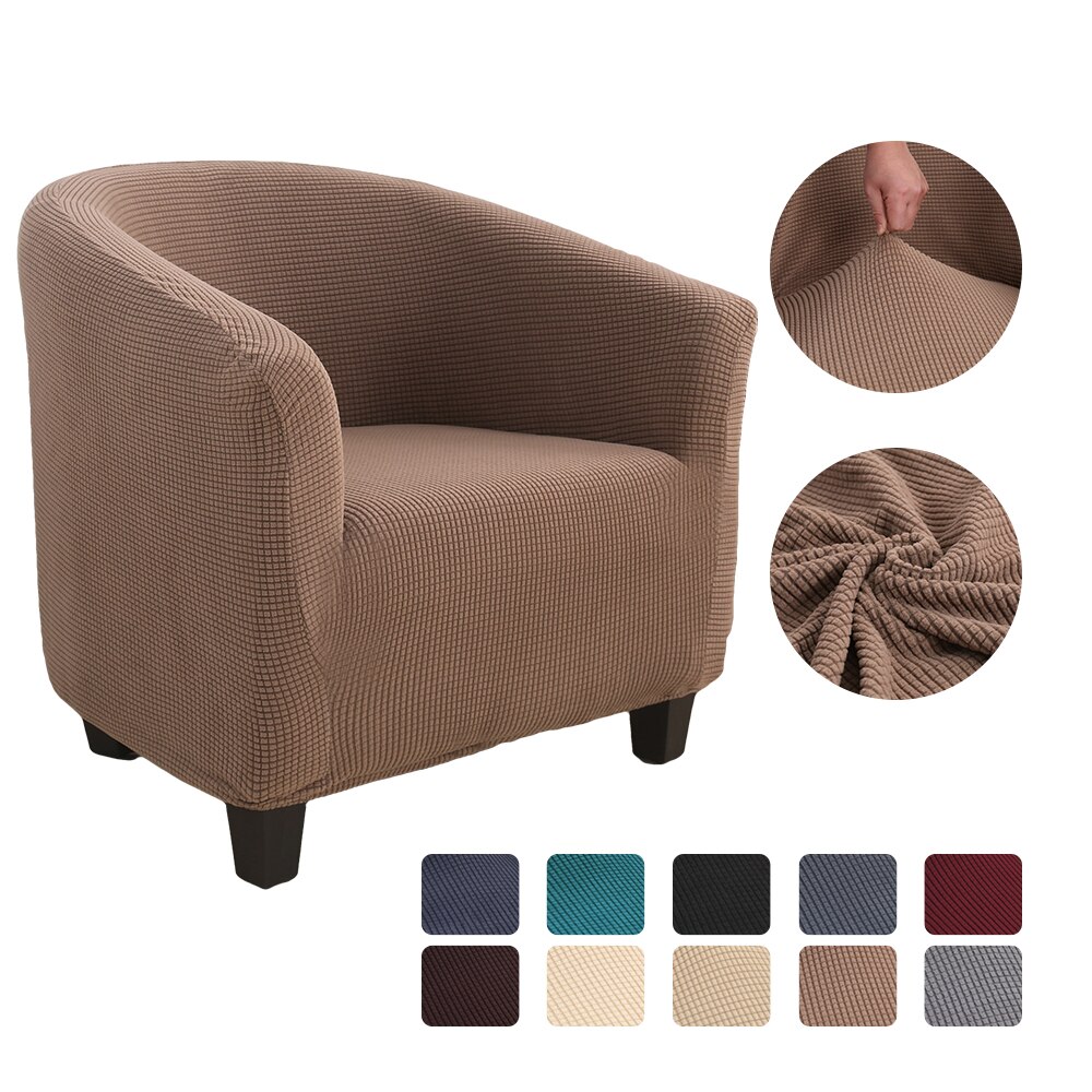 Strikker jacquard sofa lænestol sædebetræk elastisk kaffebalje sofa lænestol sædebetræk beskytter betræk hjemmestol indretning: G271682