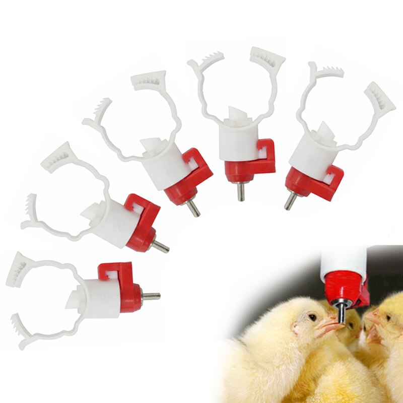 5 stuks Pluimvee Automatische Tepel Water Drinker Feeder voor Kippen Ganzen Eend