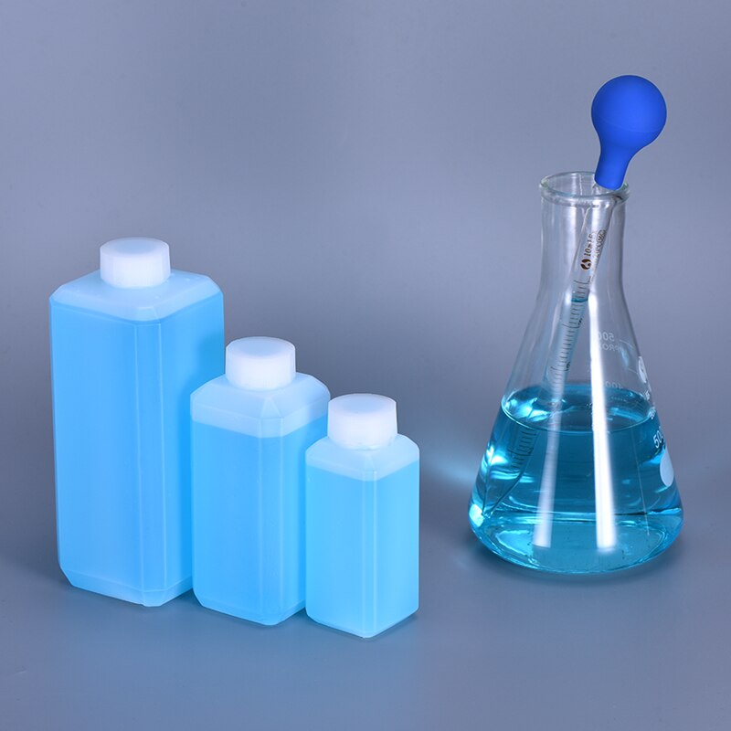 4Pcs 500ml Square Plastic Bottle Food grade HDPE Container liquid Reagent Refillable Bottles Translucent