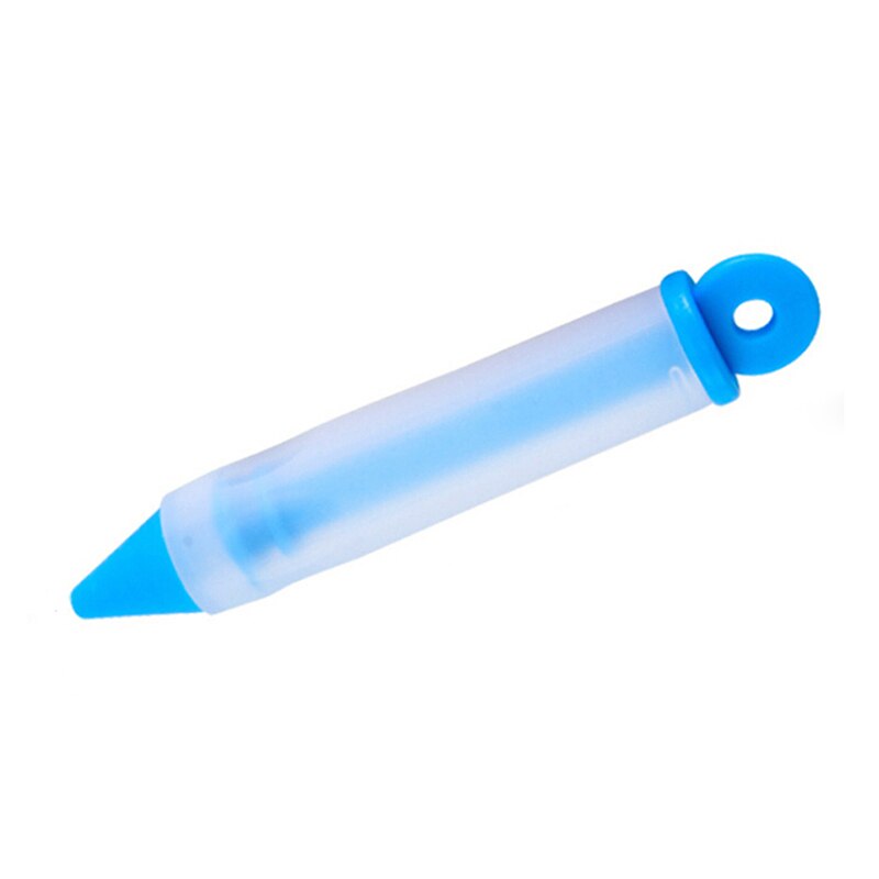 Silicone Food Writing Pen Chocolate Decorating Tools Cake Mold Cream Cup Cookie Icing Piping Pastry Nozzles Kitchen Accessories: blue