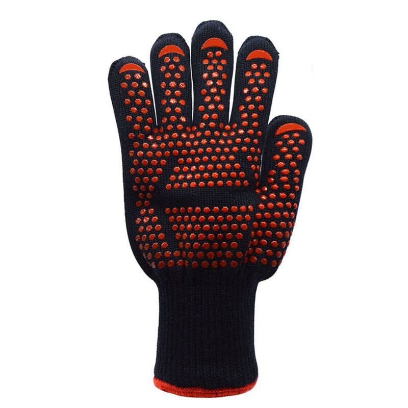 1 stück Wärme beständig handschuhe 500/800 grad Grill ofen hohe temperatur Nicht-Unterhose handschuhe isolierung Anti-verbrühungen Mikrowelle: C