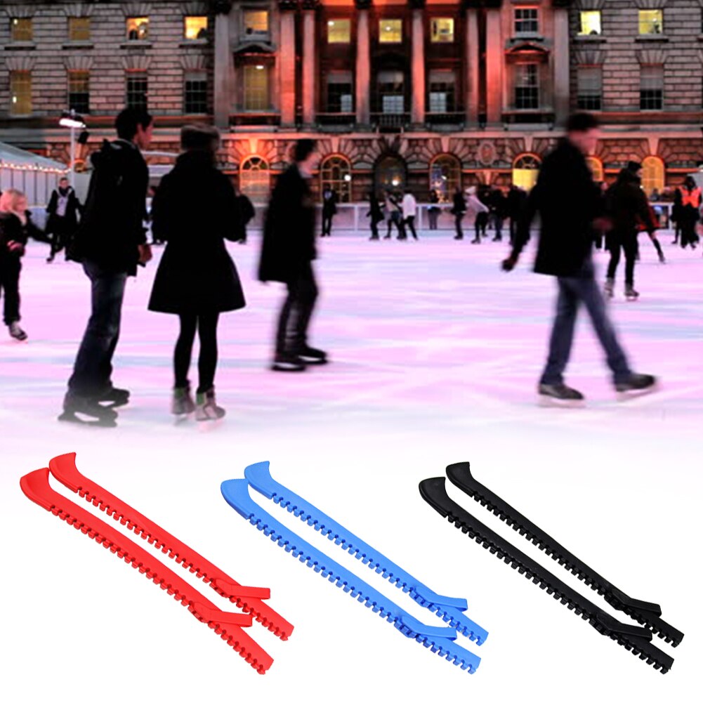 1 par de zapatos de patinaje protectores de cuchillas ajustables funda protectora de velocidad marco antideslizante equipo deportivo de hielo