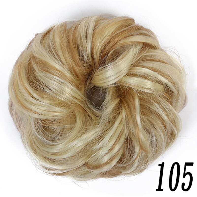 Xuanguang Rommelig Haarstukjes Voor Vrouwen Knot Elastische Chouchou Bun Opgestoken Donut Krullend Haar Touw: 105