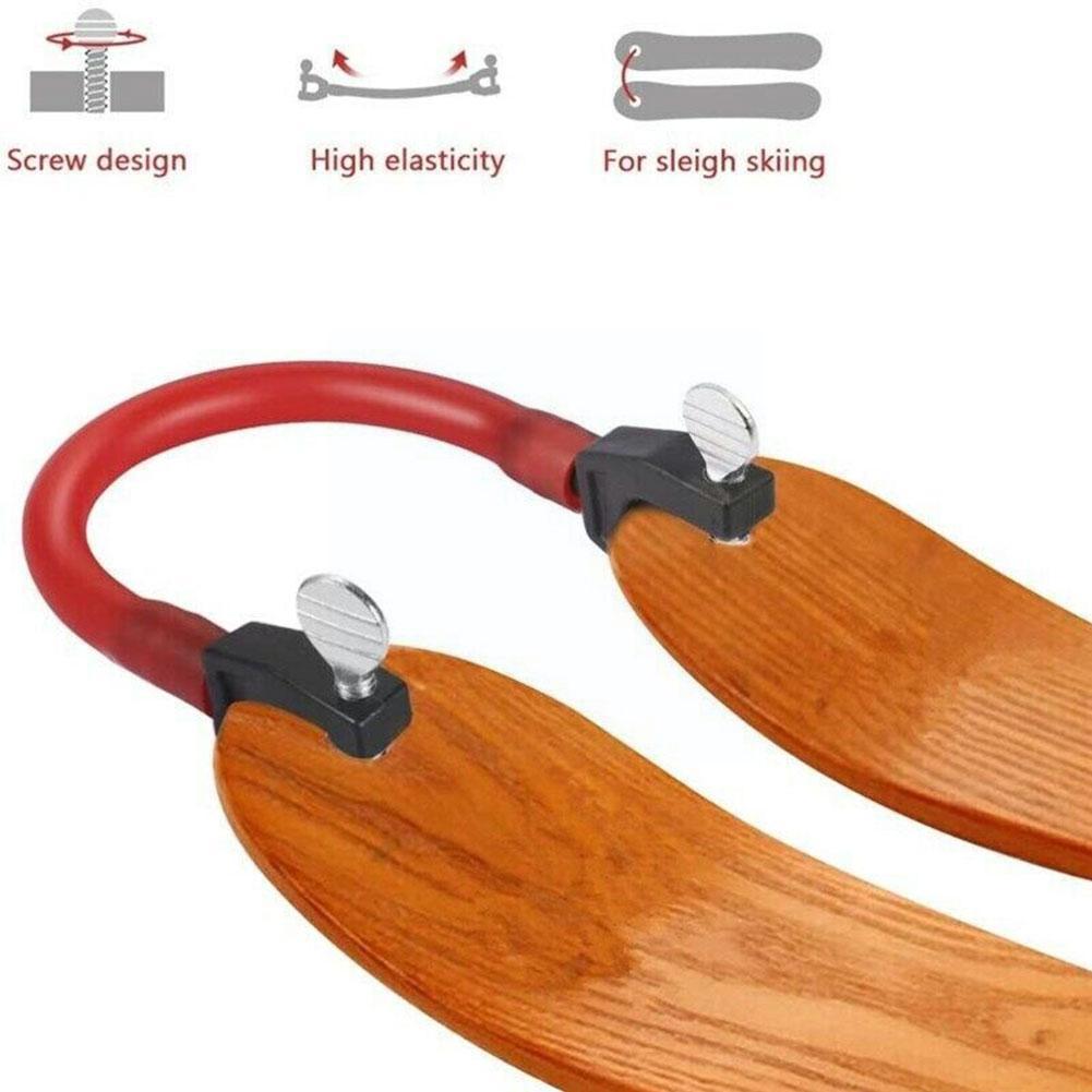 Connettore da sci Clip elastica connettore per punta da sci allenamento controllo della velocità principiante strumento per esercizi all'aperto allenamento sci T4t7