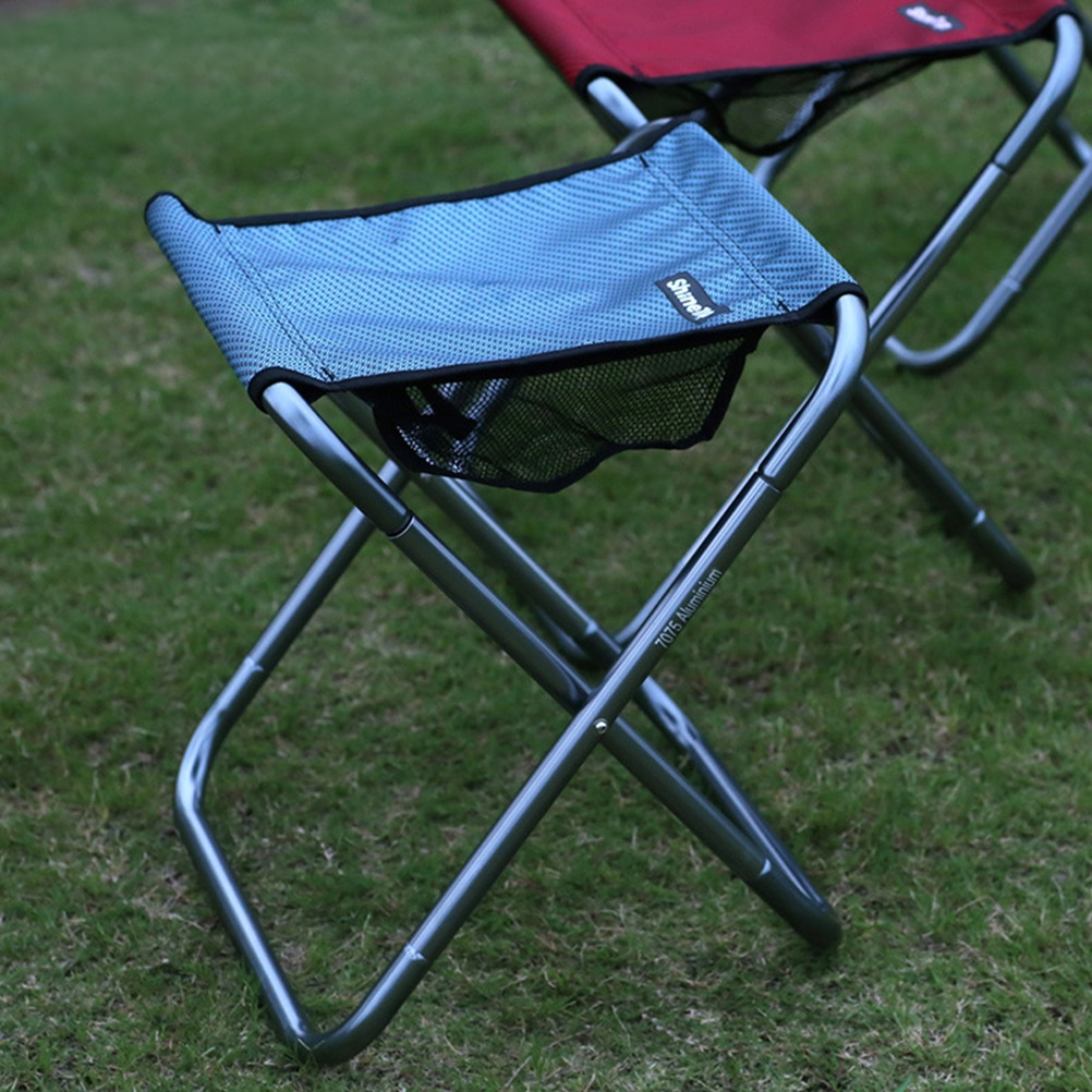 Outdoor Opvouwbare Camping Stoel Aluminiumlegering Vissen Stoel Dikker Kruk Wandelen Seat Opvouwbare Seat Stoel Voor Outdoor Vissen