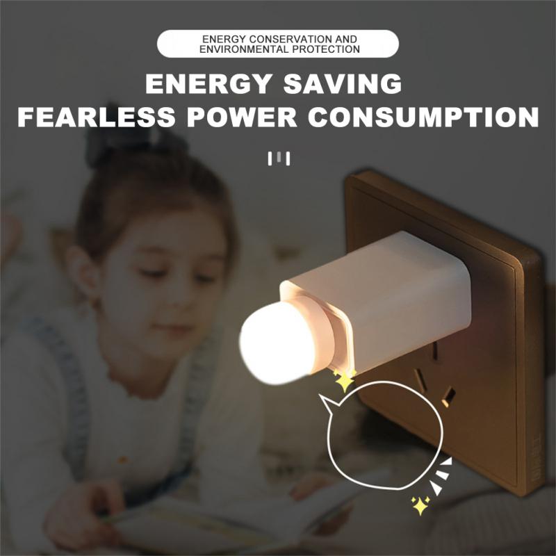Pequeña lámpara con enchufe USB, luz LED nocturna para ordenador, carga de energía móvil, Mini lámparas para libros, protección ocular LED, luz de lectura cuadrada