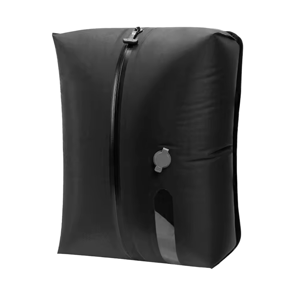 Waterdichte vacuümcompressietas Reisbagage Vacuüm opbergtas Kledingkoffers Compressietas opbergen: Black